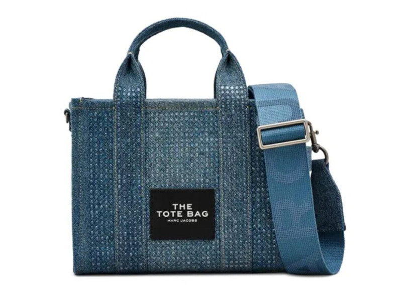 Marc Jacobs Small Denim Crystal Tote Bag