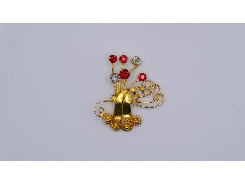 Vintage Austrian Brooch with Crystals