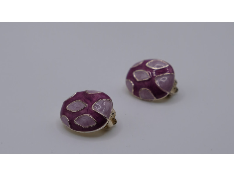 Vintage French 1980s Clip Earrings