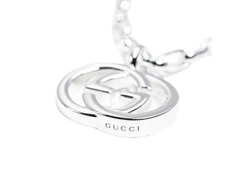 Gucci Interlocking G Sterling Silver Link Bracelet