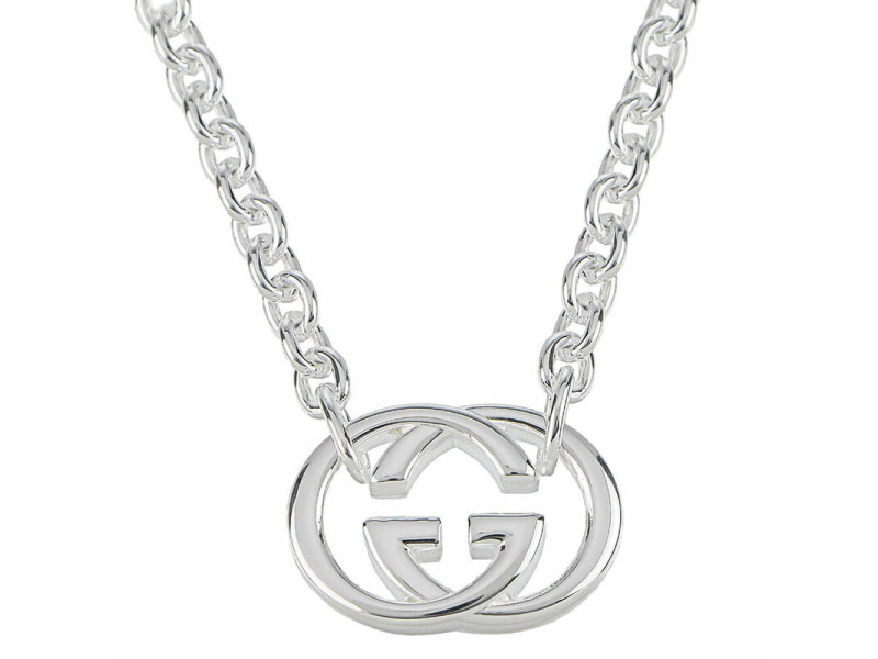 Gucci Silver Britt Sterling Chain Necklace