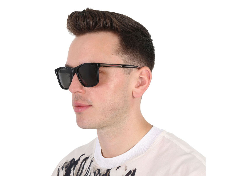 Gucci Grey Navigator Men's Sunglasses