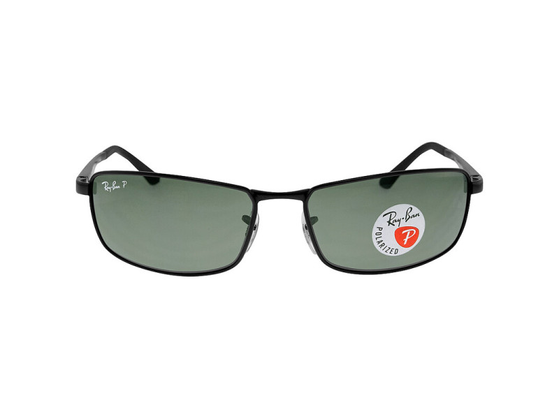 Ray-Ban Polarized Green G-15 Rectangular Sunglasses RB3498
