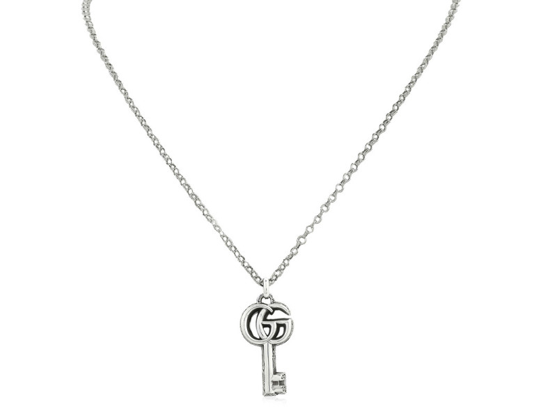 Gucci Double G Key Necklace in Sterling Silver
