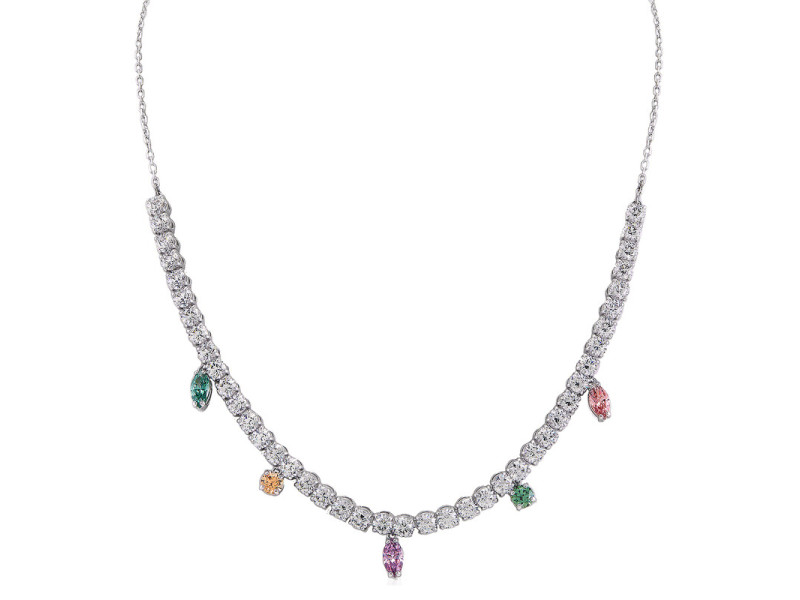 Swarovski Ariana Grande x Multi White Tennis Necklace