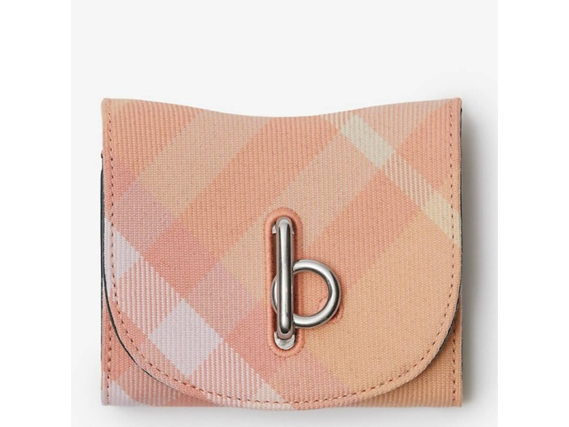 Burberry Rocking Horse Check Wallet - Peach