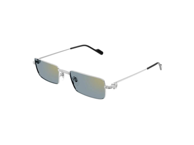 Cartier Grey Rectangular Ladies Sunglasses