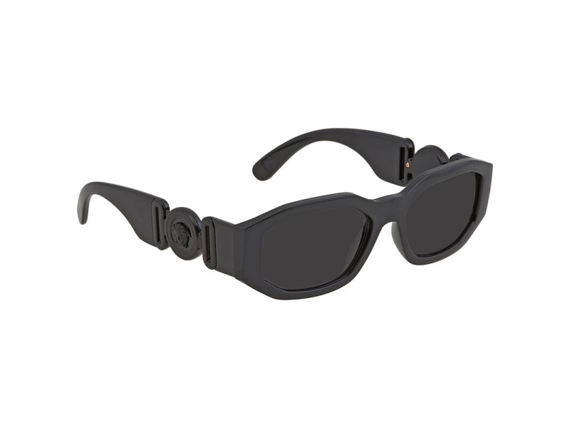 Versace Dark Gray Geometric Unisex Sunglasses